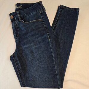 OFLUCK Women High-Waisted Skinny Stretch Jeans Ultra Soft Denim Jeans Sz 8 Blue